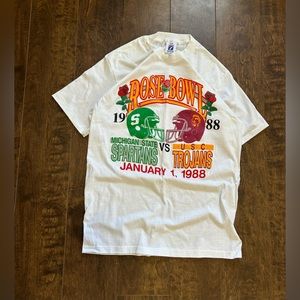 Vintage 1988 Rose Bowl Tee on a Logo 7 made in USA